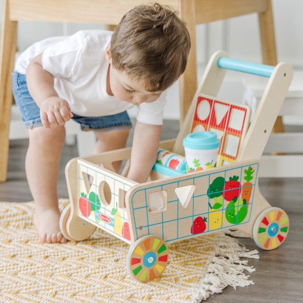 Melissa & doug hot sale grocery shopping cart