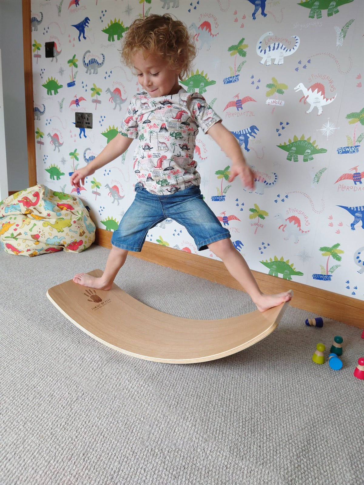 Kids Wooden Wobble Balance Board UK Family of Five Family of Five Little Ones Little Things